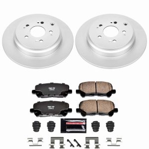 Honda Pilot Brake Kit - Rear - PowerStop - Z23 Evolution Coated - `12-`15 Honda Pilot Brake Kit - Rear - PowerStop - Z23 Evolution Coated - `12-`15