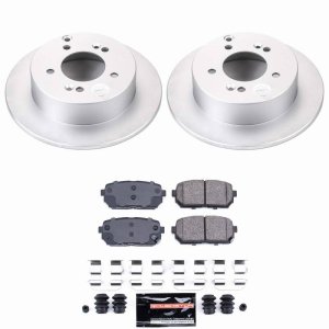 Kia Rondo Brake Kit - Rear - PowerStop - Z23 Coated - `07-`10 Kia Rondo Brake Kit - Rear - PowerStop - Z23 Coated - `07-`10