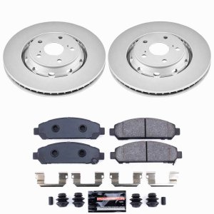 Toyota Venza Brake Kit - Front - PowerStop - Z23 Coated - `09-`16