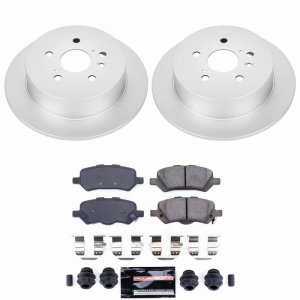 Toyota Venza Brake Kit - Rear - PowerStop - Z23 Coated - `09-`16