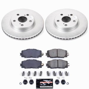 Lexus CT200h Brake Kit - Front - PowerStop - Z23 Coated Rotors + Pads - `11-`17 Lexus CT200h Brake Kit - Front - PowerStop - Z23 Coated Rotors + Pads - `11-`17