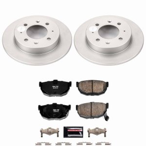 Kia Spectra Brake Kit - Rear - PowerStop - Evolution Coated - `04-`09 Kia Spectra Brake Kit - Rear - PowerStop - Evolution Coated - `04-`09