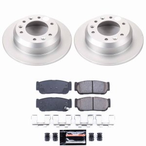 Hyundai Entourage Brake Kit - Rear - PowerStop - Z23 Coated - 2007 Hyundai Entourage Brake Kit - Rear - PowerStop - Z23 Coated - 2007