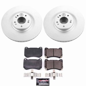 Hyundai Equus Brake Kit - Front - PowerStop - Z23 Evolution Coated - 2011 Hyundai Equus Brake Kit - Front - PowerStop - Z23 Evolution Coated - 2011