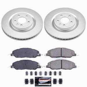 Ford Mustang Brake Kit - Front - PowerStop - Z23 Coated Rotors - `11-`14 Ford Mustang Brake Kit - Front - PowerStop - Z23 Coated Rotors - `11-`14