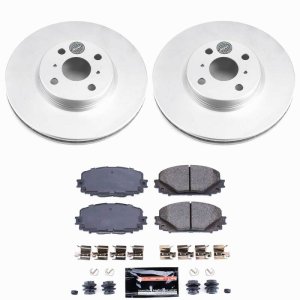Toyota Yaris Brake Kit - Front - PowerStop - Z23 Coated Rotors + Pads - `12-`18