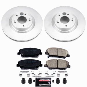 Hyundai Genesis Coupe Brake Kit - Front - PowerStop - Z23 Coated - `10-`16 Hyundai Genesis Coupe Brake Kit - Front - PowerStop - Z23 Coated - `10-`16