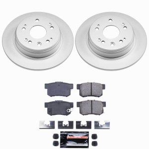Honda CR-V Brake Kit - Rear - PowerStop - Z23 Coated - `02-`04 Honda CR-V Brake Kit - Rear - PowerStop - Z23 Coated - `02-`04