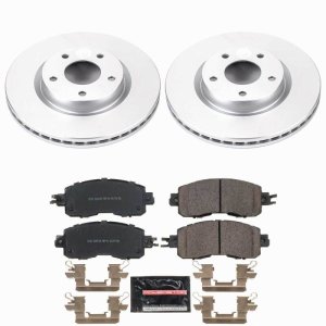 Nissan Altima Brake Kit - Front - PowerStop - Z23 Evolution Coated Rotors + Pads - `13-`25 Nissan Altima Brake Kit - Front - PowerStop - Z23 Evolution Coated Rotors + Pads - `13-`25