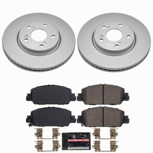 Honda Accord Brake Kit - Front - PowerStop - Z23 Evolution Coated - `13-`22 Honda Accord Brake Kit - Front - PowerStop - Z23 Evolution Coated - `13-`22