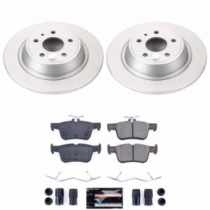 Ford Fusion Brake Kit - Rear - PowerStop - Z23 Coated Rotors + Pads - `13-`16 Ford Fusion Brake Kit - Rear - PowerStop - Z23 Coated Rotors + Pads - `13-`16