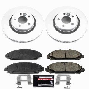 Ford Mustang Brake Kit - Front - PowerStop - Z23 Coated Rotors + Pads - `15-`20 Ford Mustang Brake Kit - Front - PowerStop - Z23 Coated Rotors + Pads - `15-`20