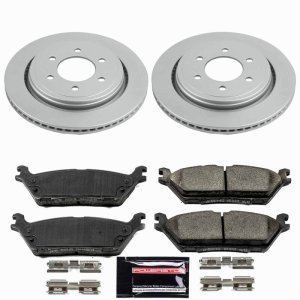 Ford F-150 Brake Kit - Rear - PowerStop - Z23 Coated Rotors + Pads - `15-`17