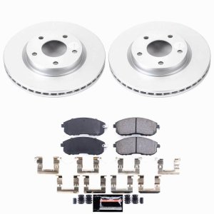 Nissan Sentra Brake Kit - Front - PowerStop - Z23 Evolution Coated - `13-`19 Nissan Sentra Brake Kit - Front - PowerStop - Z23 Evolution Coated - `13-`19