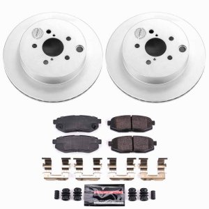 Subaru Forester Brake Kit - Rear - PowerStop - Z23 Coated Rotors + Pads - `14-`18