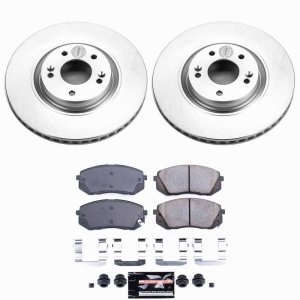 Hyundai Sonata Brake Kit - Front - PowerStop - Z23 Coated - 2015 Hyundai Sonata Brake Kit - Front - PowerStop - Z23 Coated - 2015