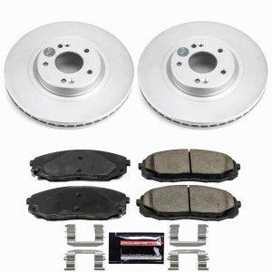 Kia Sedona Brake Kit - Front - PowerStop - Z23 Evolution Coated - `15-`21 Kia Sedona Brake Kit - Front - PowerStop - Z23 Evolution Coated - `15-`21