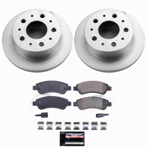 Ram ProMaster 1500 Brake Kit - Rear - PowerStop - Z23 Coated + Evolution D&S - `14-`21