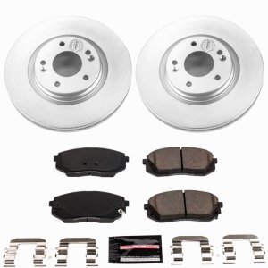 Hyundai Kona Electric Brake Kit - Front - PowerStop - Z23 Coated - `19-`23 Hyundai Kona Electric Brake Kit - Front - PowerStop - Z23 Coated - `19-`23