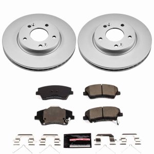 Hyundai Elantra Brake Kit - Front - PowerStop - Z23 Coated Rotors + Pads - `17-`20 Hyundai Elantra Brake Kit - Front - PowerStop - Z23 Coated Rotors + Pads - `17-`20