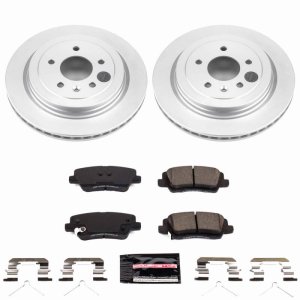 Cadillac ATS Brake Kit - Rear - PowerStop - Z23 Evolution Coated - `16-`18