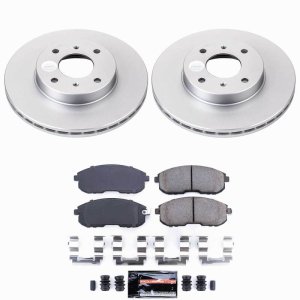 Infiniti G20 Brake Kit - Front - PowerStop - Z23 Coated Kit - `99-`02