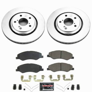 Honda Odyssey Brake Kit - Front - PowerStop - Z23 Coated - `18-`25 Honda Odyssey Brake Kit - Front - PowerStop - Z23 Coated - `18-`25