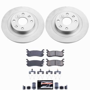 Ford Escort Brake Kit - Rear - PowerStop - Z23 Coated - `97-`03