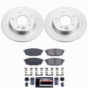 Mazda Protege Brake Kit - Rear - PowerStop - Z23 Evolution Coated - `01-`03 Mazda Protege Brake Kit - Rear - PowerStop - Z23 Evolution Coated - `01-`03