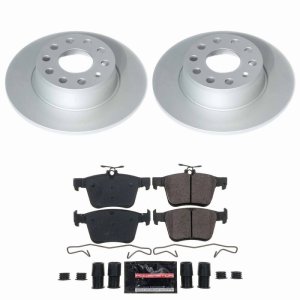 Volkswagen Jetta Brake Kit - Rear - PowerStop - Z23 Coated - `19-`24 Volkswagen Jetta Brake Kit - Rear - PowerStop - Z23 Coated - `19-`24