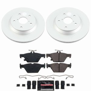 Subaru Crosstrek Brake Kit - Rear - PowerStop - Z23 Evolution Coated Rotors + Pads - `24-`25