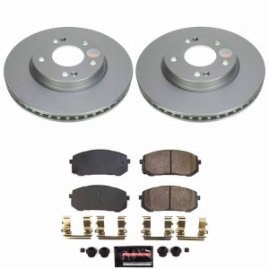 Hyundai Elantra Brake Kit - Front - PowerStop - Z23 Coated - `21-`25 Hyundai Elantra Brake Kit - Front - PowerStop - Z23 Coated - `21-`25