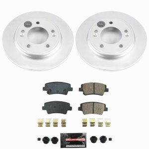 Hyundai Elantra Brake Kit - Rear - PowerStop - Z23 Coated - `21-`25 Hyundai Elantra Brake Kit - Rear - PowerStop - Z23 Coated - `21-`25