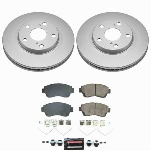 Toyota Sienna Brake Kit - Front - PowerStop - Z23 Coated Rotors + Pads - `98-`03 Toyota Sienna Brake Kit - Front - PowerStop - Z23 Coated Rotors + Pads - `98-`03