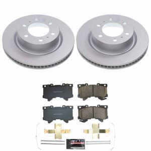 Toyota Tacoma Brake Kit - Front - PowerStop - Z23 Coated Rotors + Pads - `24-`25
