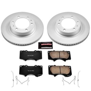 Toyota 4Runner Brake Kit - Front - PowerStop - GEOMET 360 Coated Rotors + Z17 Ceramic Pads - `03-`09 Toyota 4Runner Brake Kit - Front - PowerStop - GEOMET 360 Coated Rotors + Z17 Ceramic Pads - `03-`09