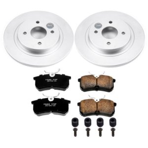 Ford Focus Brake Kit - Rear - PowerStop - Z17 Evolution Geomet Coated Rotors + Ceramic Pads - `02-`04 Ford Focus Brake Kit - Rear - PowerStop - Z17 Evolution Geomet Coated Rotors + Ceramic Pads - `02-`04