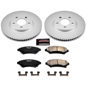Buick LeSabre Brake Kit - Front - PowerStop - Z17 Evolution Geomet Coated Rotors + Low-Dust Ceramic Pads - `00-`04 Buick LeSabre Brake Kit - Front - PowerStop - Z17 Evolution Geomet Coated Rotors + Low-Dust Ceramic Pads - `00-`04