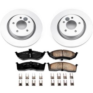 Chrysler LHS Brake Kit - Front - PowerStop - Geomet Coated Rotors + Z17 Ceramic Pads - 2001