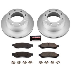 Ford F-250 Super Duty Brake Kit - Rear - PowerStop - Geomet Coated Rotors + Z17 Low-Dust Ceramic Pads - `07-`10 Ford F-250 Super Duty Brake Kit - Rear - PowerStop - Geomet Coated Rotors + Z17 Low-Dust Ceramic Pads - `07-`10