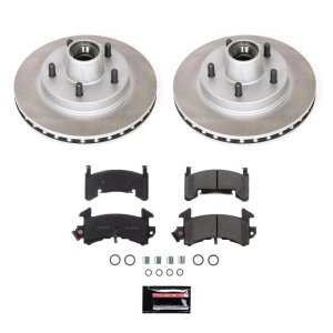 Chevrolet Trailblazer Brake Kit - Front + Rear - PowerStop - Geomet Coated Rotors + Low-Dust Ceramic Pads - `02-`05 Chevrolet Trailblazer Brake Kit - Front + Rear - PowerStop - Geomet Coated Rotors + Low-Dust Ceramic Pads - `02-`05