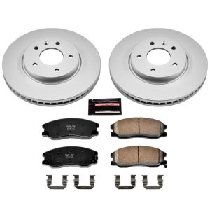 Chevrolet Captiva Sport Brake Kit - Front - PowerStop - Z17 Evolution Geomet Coated Rotors + Ceramic Pads - `12-`15
