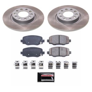 Plymouth Neon Brake Kit - Front + Rear - PowerStop - Geomet Coated Rotors + Low-Dust Ceramic Pads - `00-`01