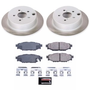 Mercedes-Benz E430 Brake Kit - Front + Rear - PowerStop - Genuine Geomet High-Carbon Coated Rotors + Carbon-Fiber Ceramic Pads - `01-`02 Mercedes-Benz E430 Brake Kit - Front + Rear - PowerStop - Genuine Geomet High-Carbon Coated Rotors + Carbon-Fiber Ceramic Pads - `01-`02