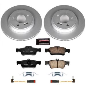 Mercedes-Benz S500 Brake Kit - Rear - PowerStop - Geomet Coated Rotors + Carbon-Fiber Ceramic Pads - `03-`06 Mercedes-Benz S500 Brake Kit - Rear - PowerStop - Geomet Coated Rotors + Carbon-Fiber Ceramic Pads - `03-`06