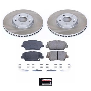 Mercedes-Benz ML430 Brake Kit - Front + Rear - PowerStop - High-Carbon Coated Rotors + Carbon-Fiber Ceramic Pads - `00-`01 Mercedes-Benz ML430 Brake Kit - Front + Rear - PowerStop - High-Carbon Coated Rotors + Carbon-Fiber Ceramic Pads - `00-`01