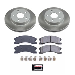 Lincoln Town Car Brake Kit - Front + Rear - PowerStop - Geomet Coated Rotors + Low-Dust Ceramic Pads - `03-`11 Lincoln Town Car Brake Kit - Front + Rear - PowerStop - Geomet Coated Rotors + Low-Dust Ceramic Pads - `03-`11