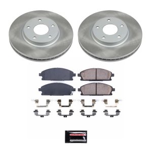 Mercedes-Benz E500 Brake Kit - Front + Rear - PowerStop - Geomet High-Carbon Coated Rotors + Carbon-Fiber Ceramic Pads - `04-`06 Mercedes-Benz E500 Brake Kit - Front + Rear - PowerStop - Geomet High-Carbon Coated Rotors + Carbon-Fiber Ceramic Pads - `04-`06