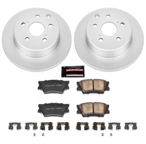 Lexus HS250h Brake Kit - Rear - PowerStop - Geomet Coated Rotors + Z17 Ceramic Pads - `10-`12