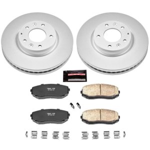 Mazda CX-7 Brake Kit - Front - PowerStop - Geomet Coated Rotors + Z17 Low-Dust Ceramic Pads - `07-`12 Mazda CX-7 Brake Kit - Front - PowerStop - Geomet Coated Rotors + Z17 Low-Dust Ceramic Pads - `07-`12